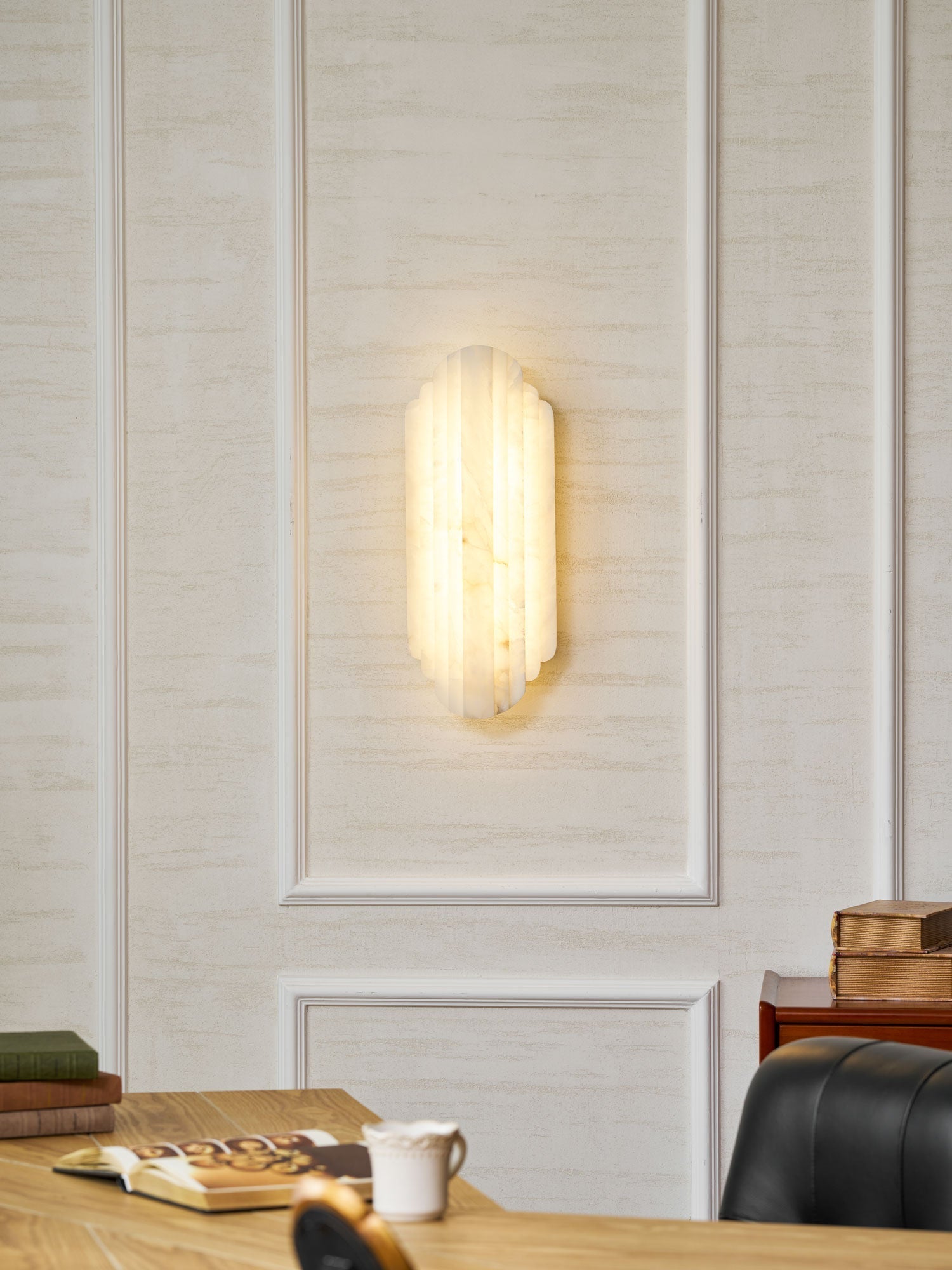 Havencrest Alabaster Indoor Wall Light