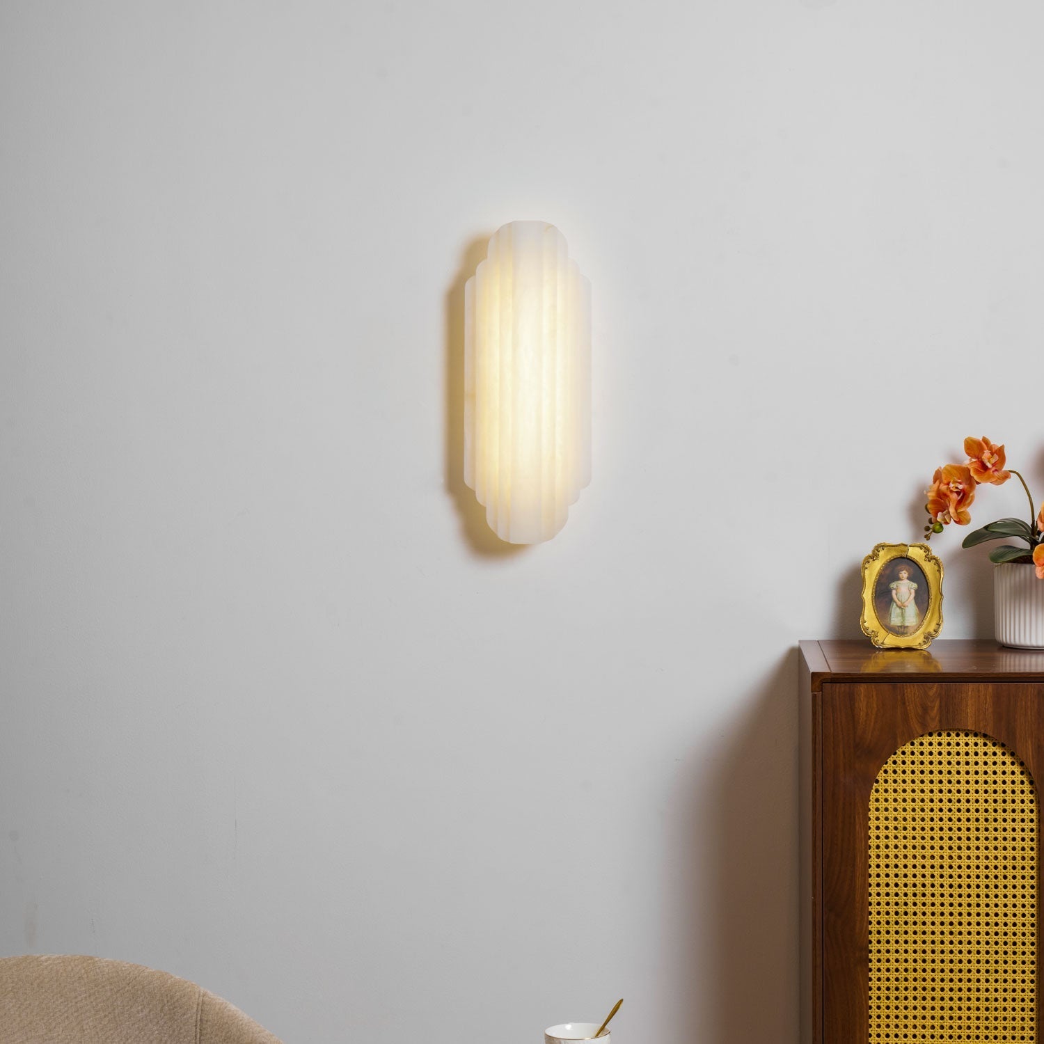 Havencrest Alabaster Indoor Wall Light
