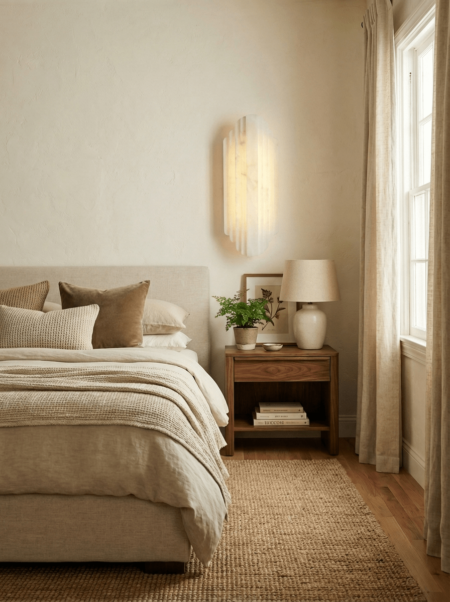 Havencrest Alabaster Indoor Wall Light