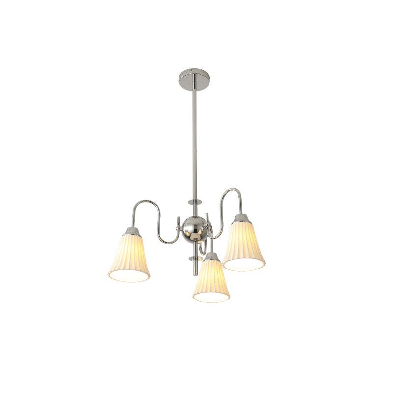 Mireine Chandelier Esther Ceramic Pleated Modern