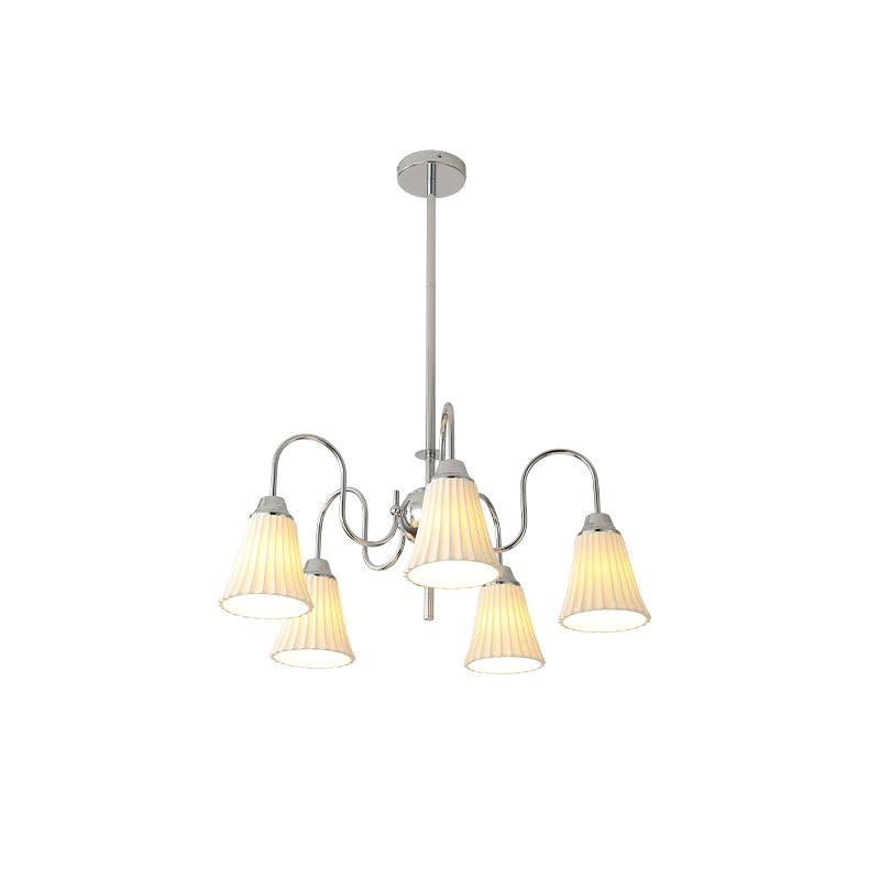 Mireine Chandelier Esther Ceramic Pleated Modern