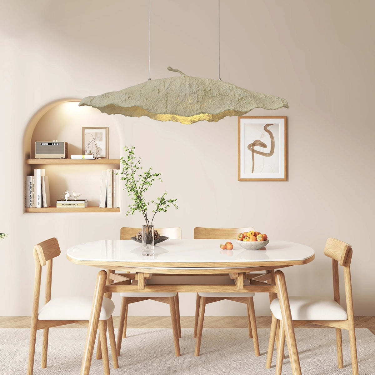 Altalis Artisanal Paper Pulp Pendant Light