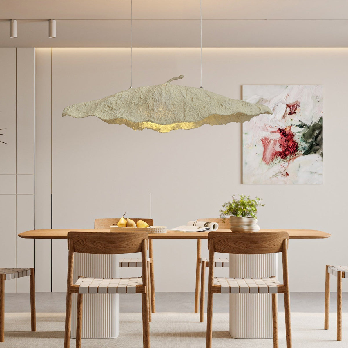 Altalis Artisanal Paper Pulp Pendant Light