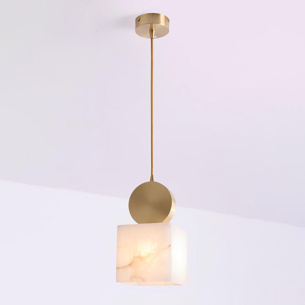 Nore Cylinder Alabaster Pendant Light