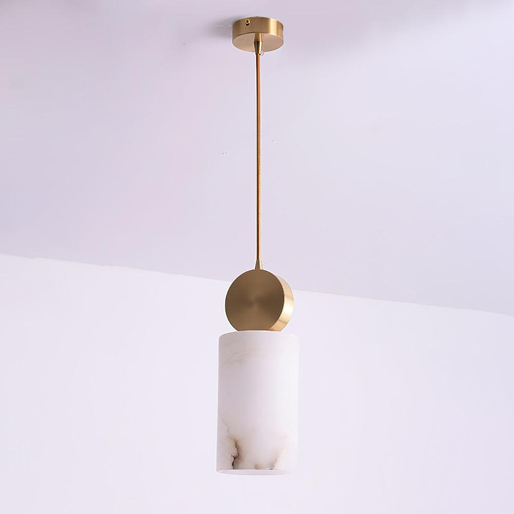 Nore Cylinder Alabaster Pendant Light