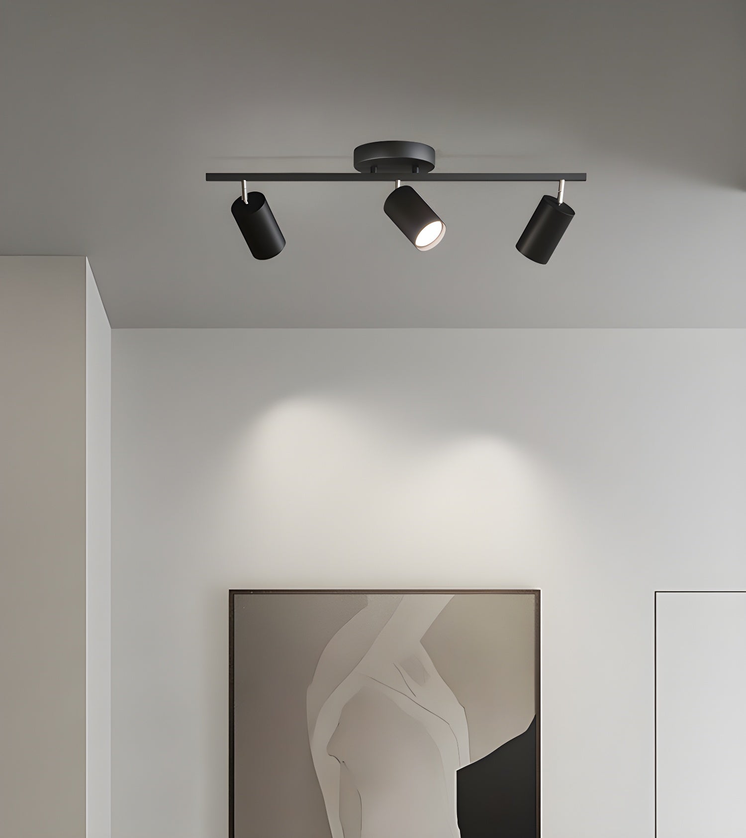 Quadra Aluminum Contemporary Ceiling Light