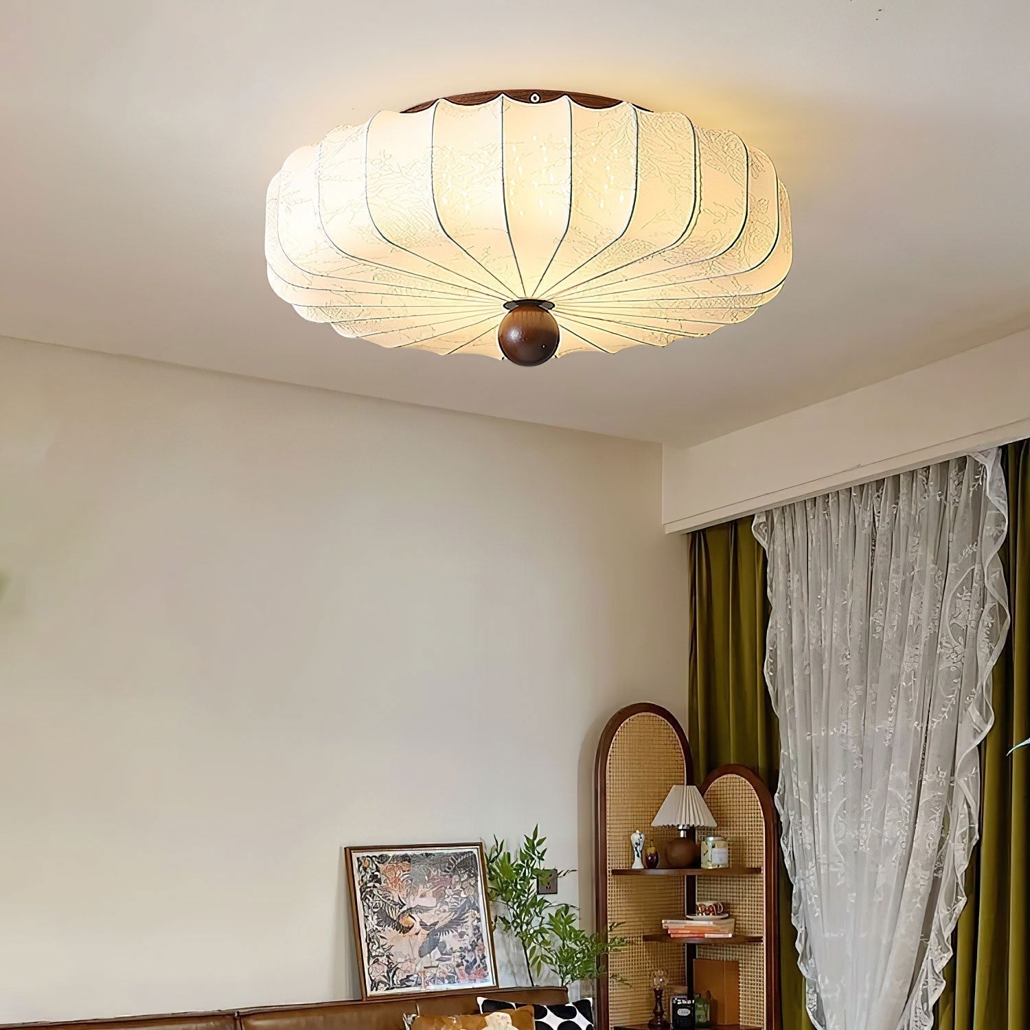 Lotus Fabric Fashion Ceiling Light