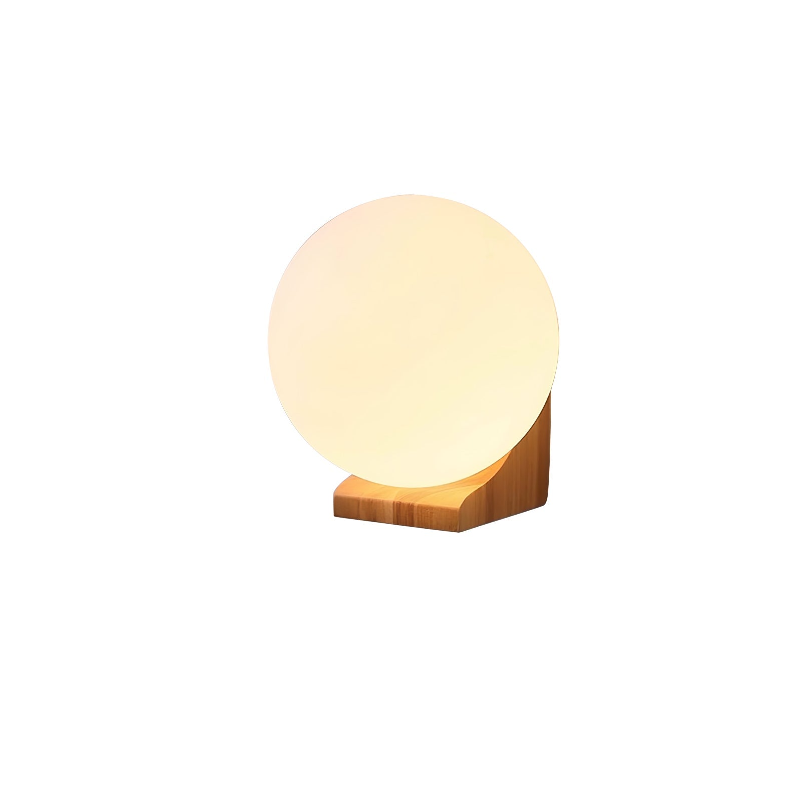 Icarara Modern Minimalist Orb Wood Glass Wall Lamp