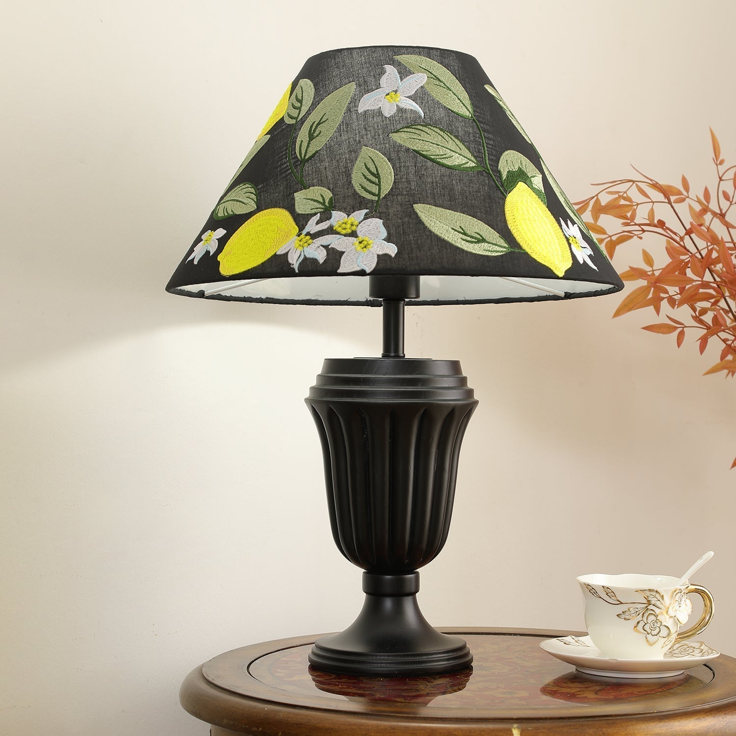 Orione Wood & Fabric Table Lamp