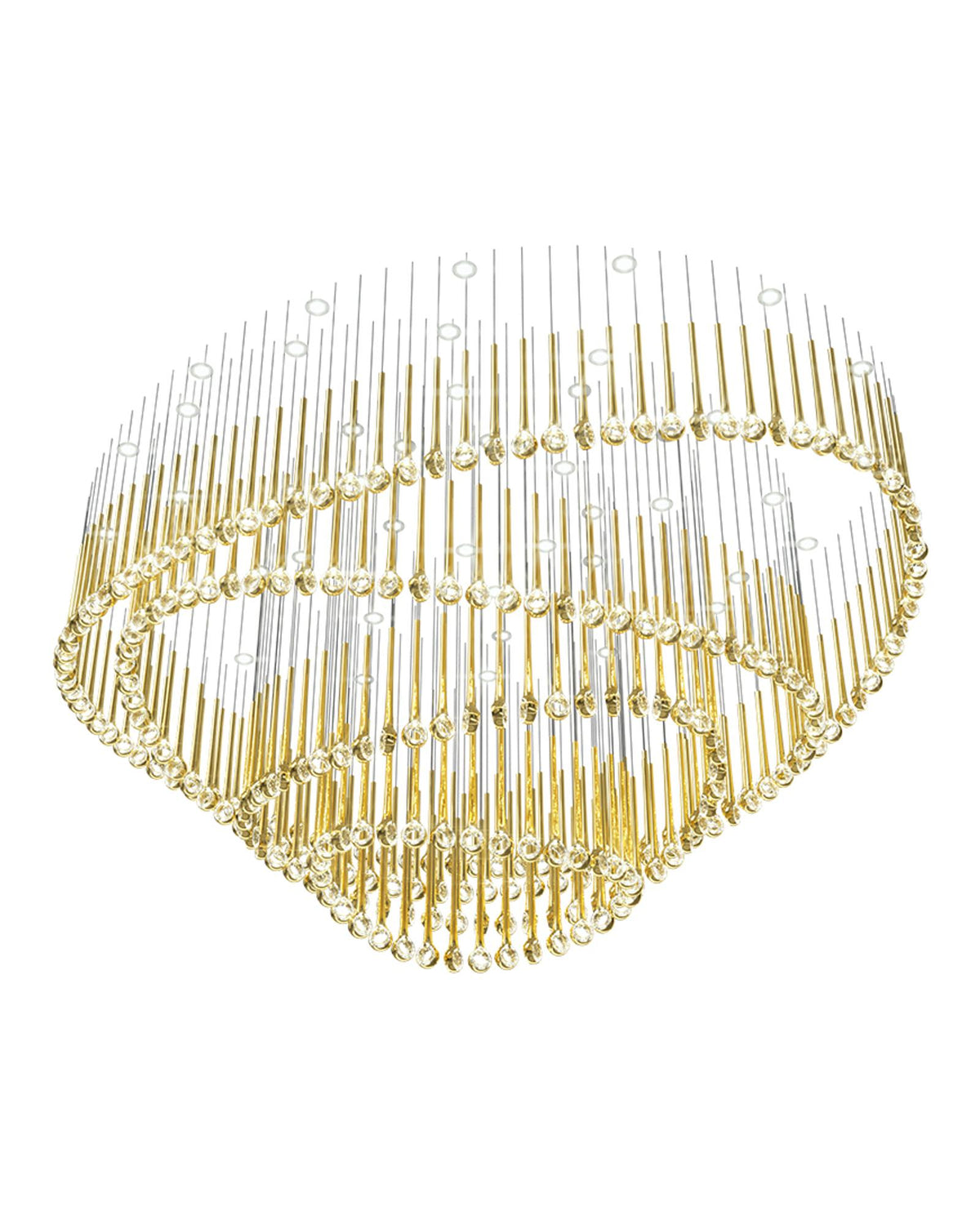 Cicarir Gradient Gold Glass Chandelier