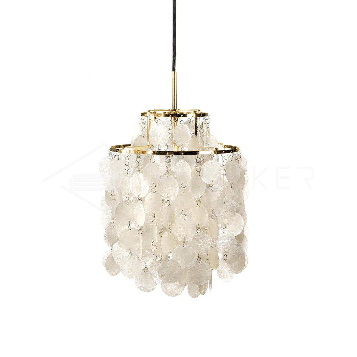 Rivena Pendant Lamp Round Shell Ring