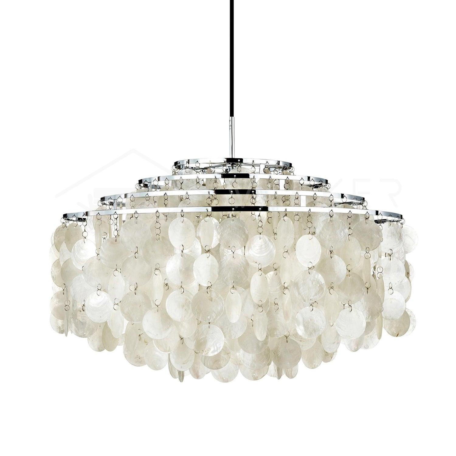 Rivena Pendant Lamp Round Shell Ring