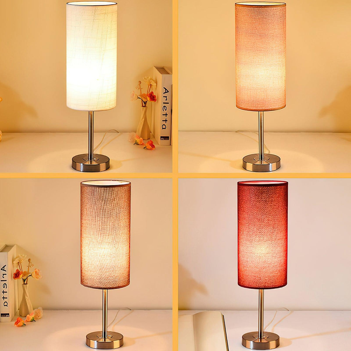 Brirel Fabric Minimalist Table Lamp