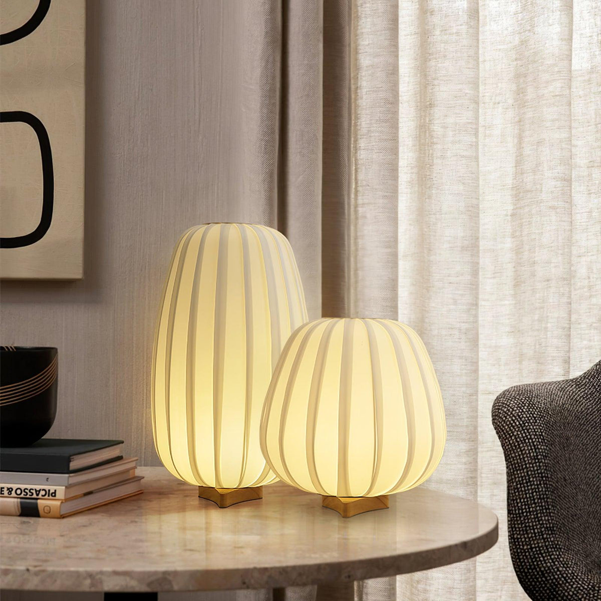 Elenor Fabric Minimalist Table Lamp