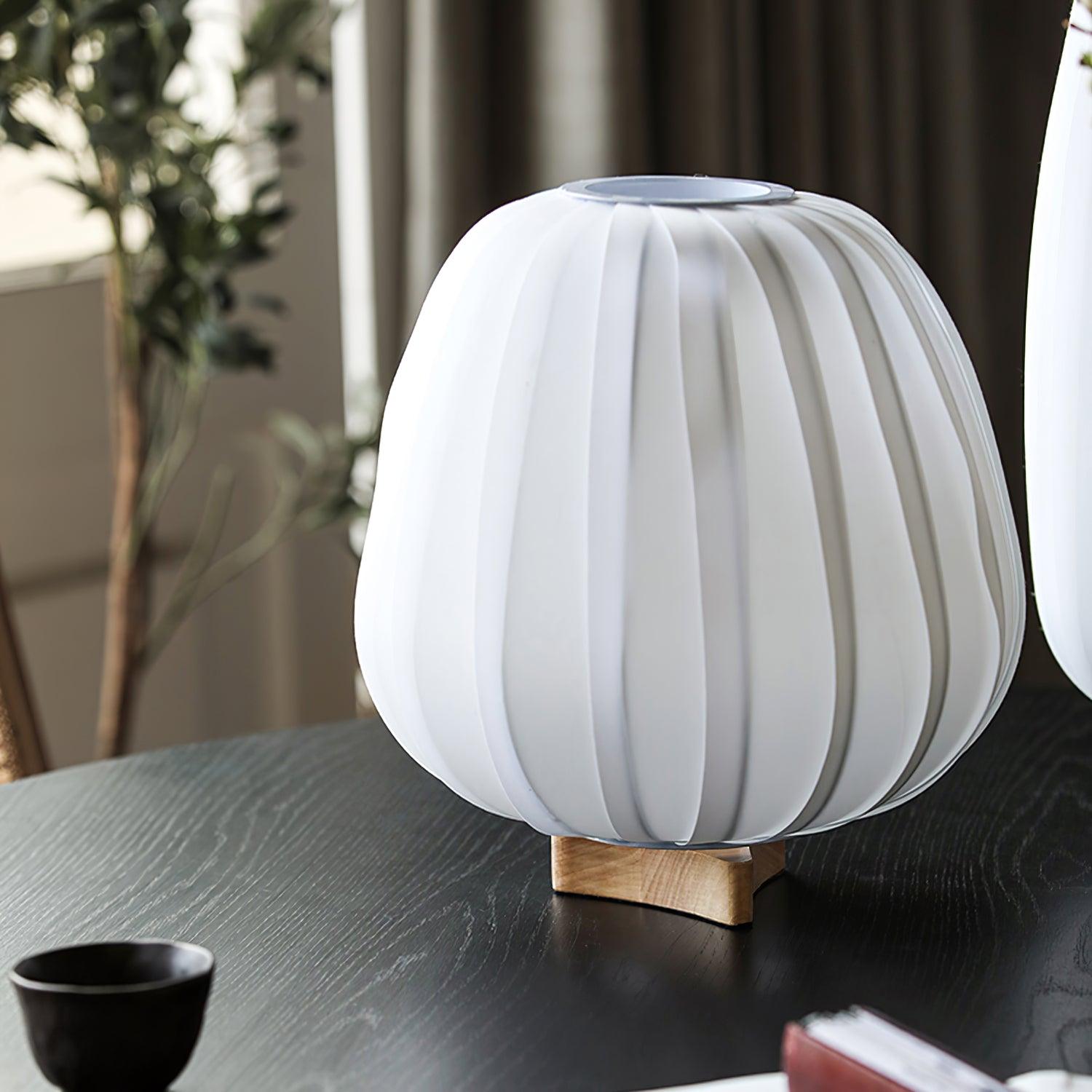 Solisuce Fabric Minimalist Table Lamp - Neutral Decor