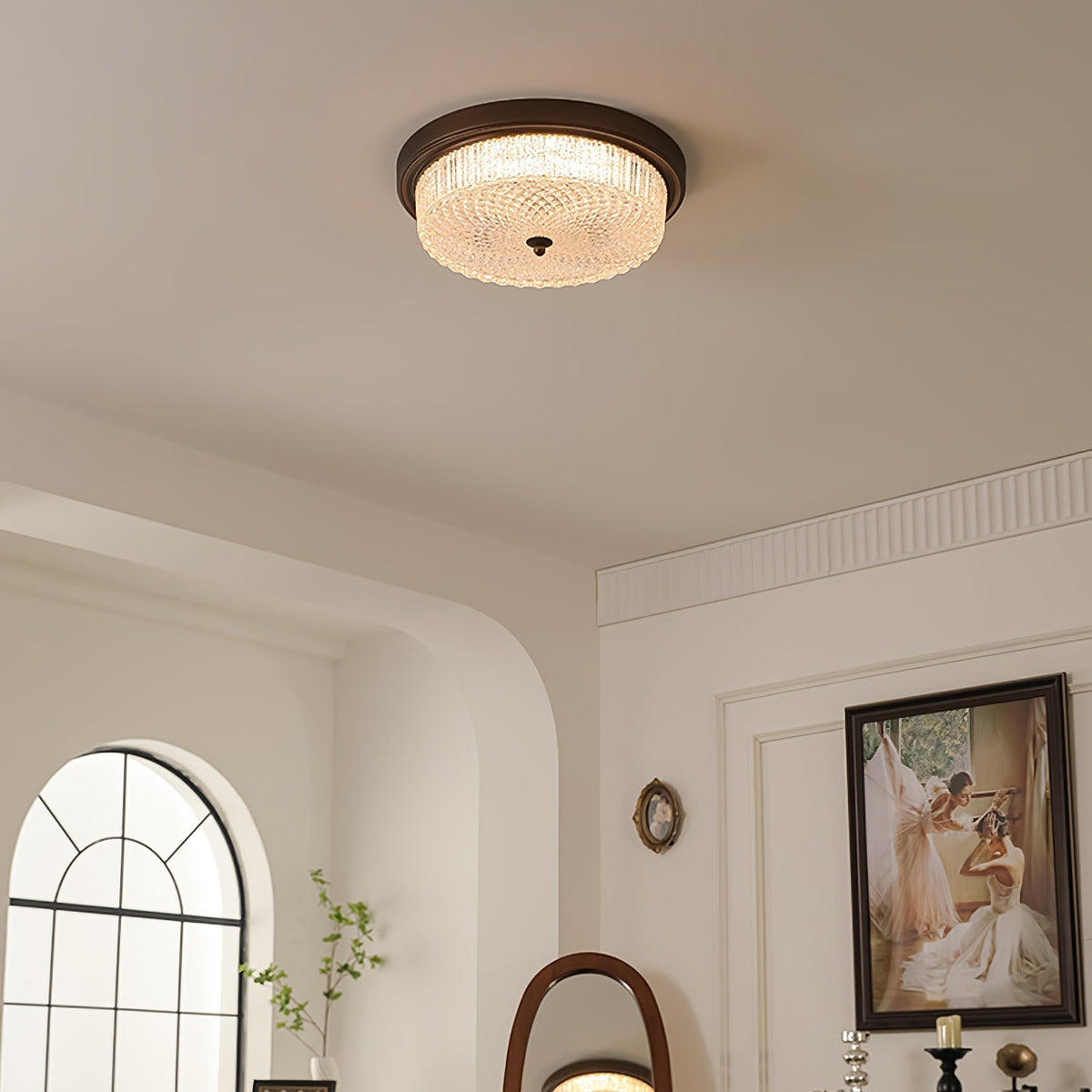 Ilsolen Nordic Art Classic Glass Ceiling Lamp