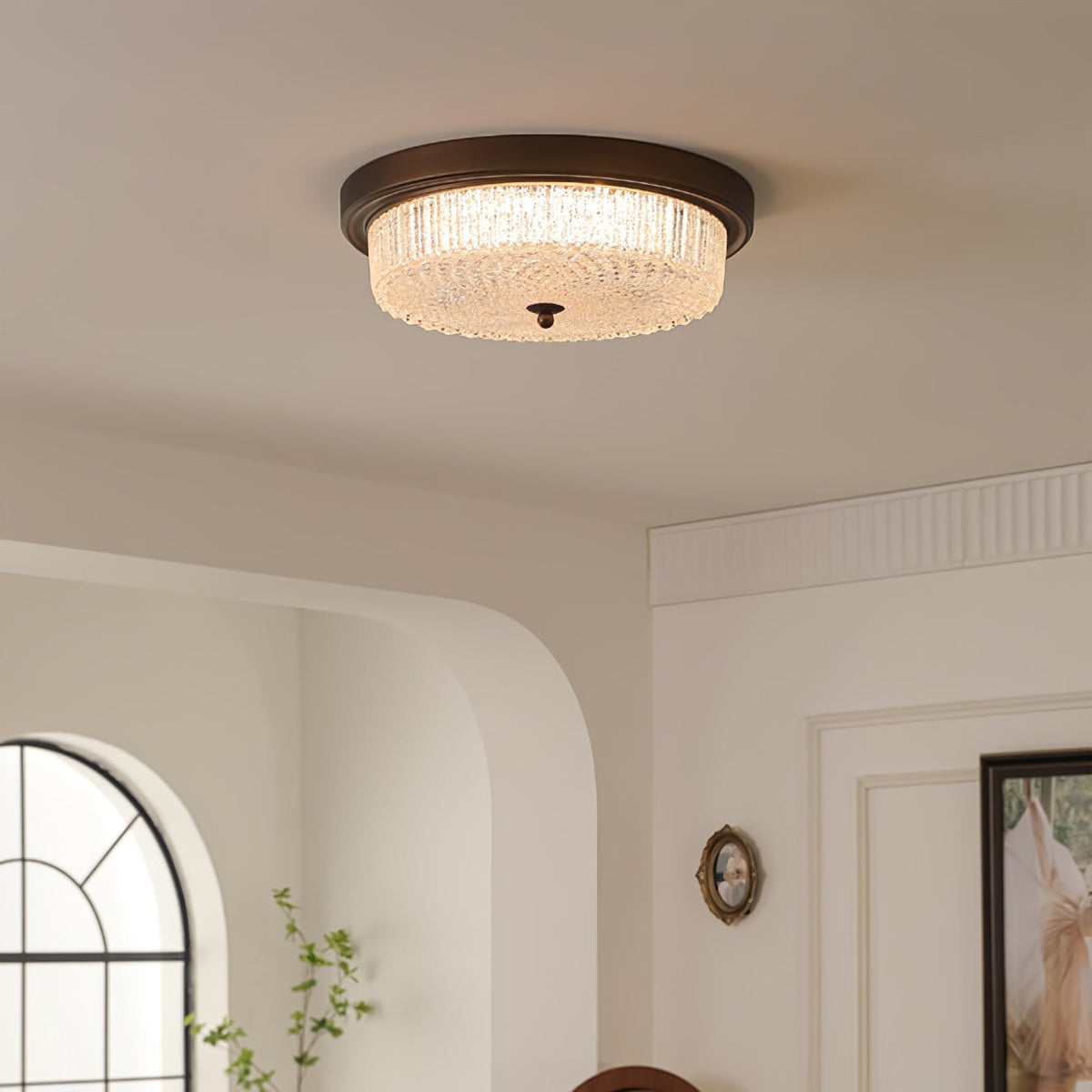 Ilsolen Nordic Art Classic Glass Ceiling Lamp
