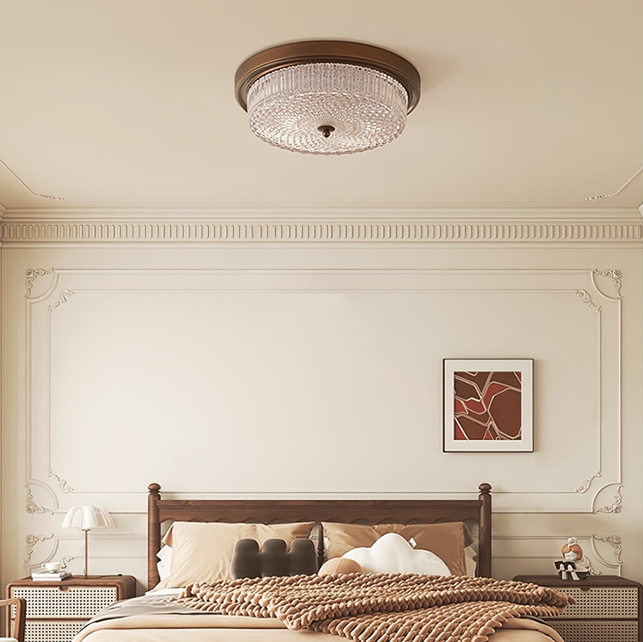 Ilsolen Nordic Art Classic Glass Ceiling Lamp