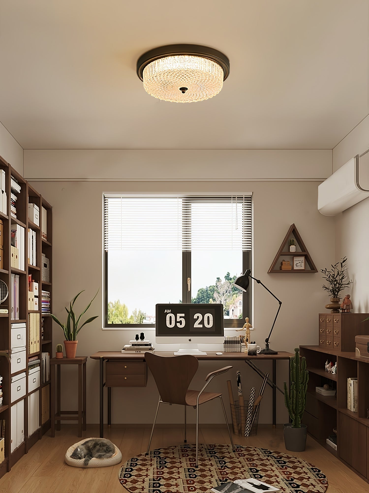 Ilsolen Nordic Art Classic Glass Ceiling Lamp
