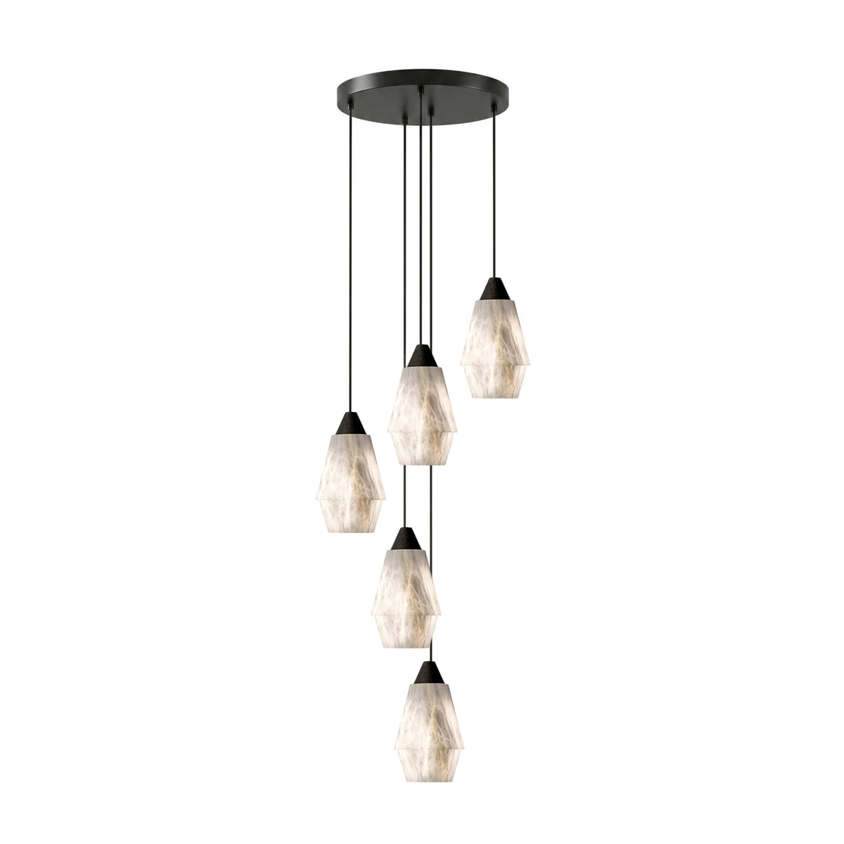 Aurevin Alabaster Cluster Chandelier