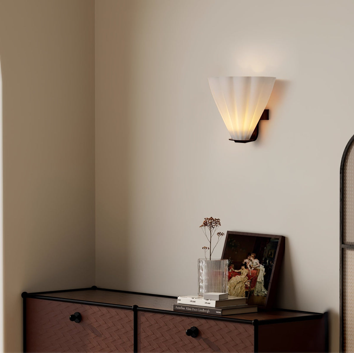 Ixelyn Shaped Glass Wall Sconce