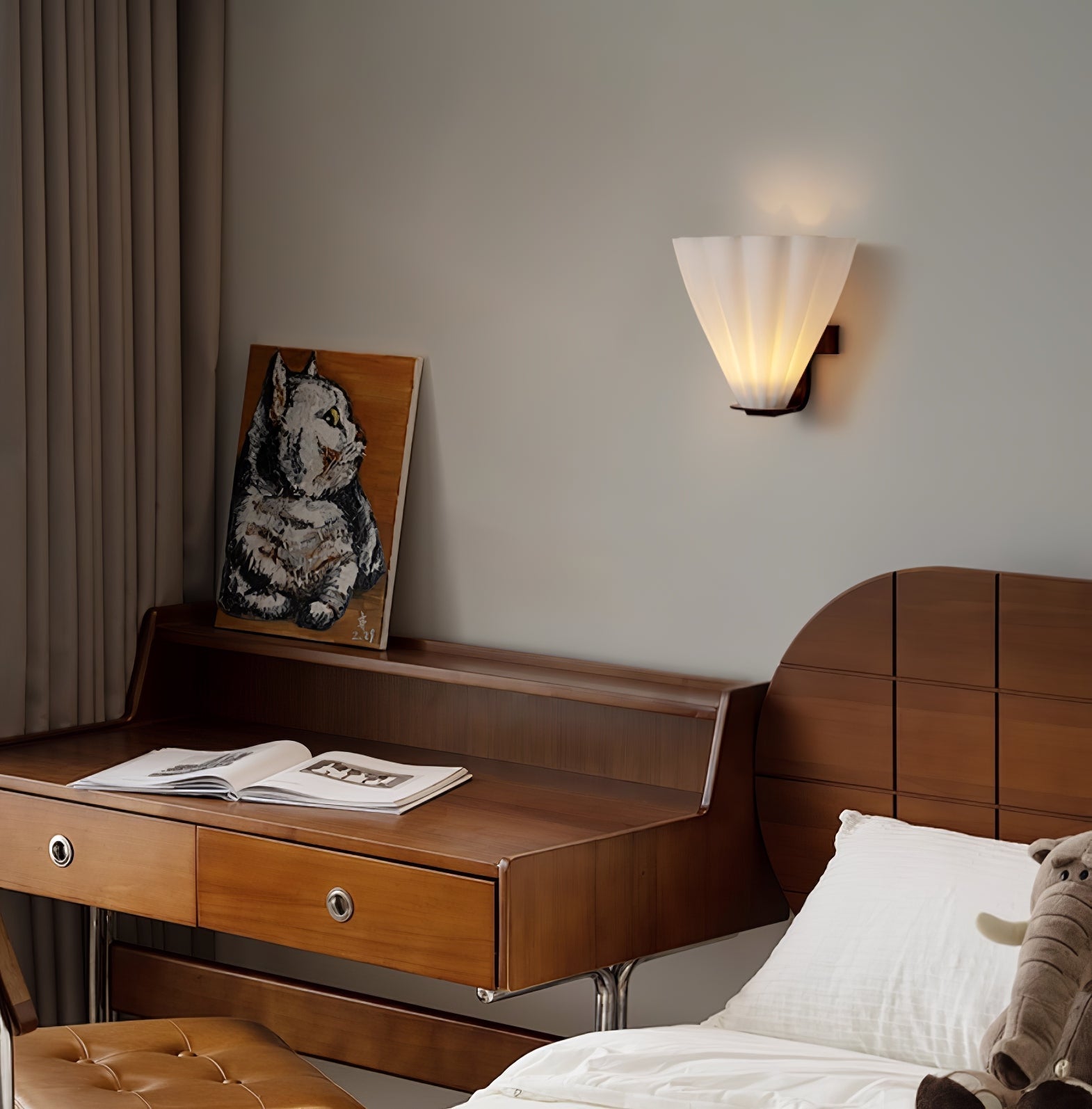Ixelyn Shaped Glass Wall Sconce