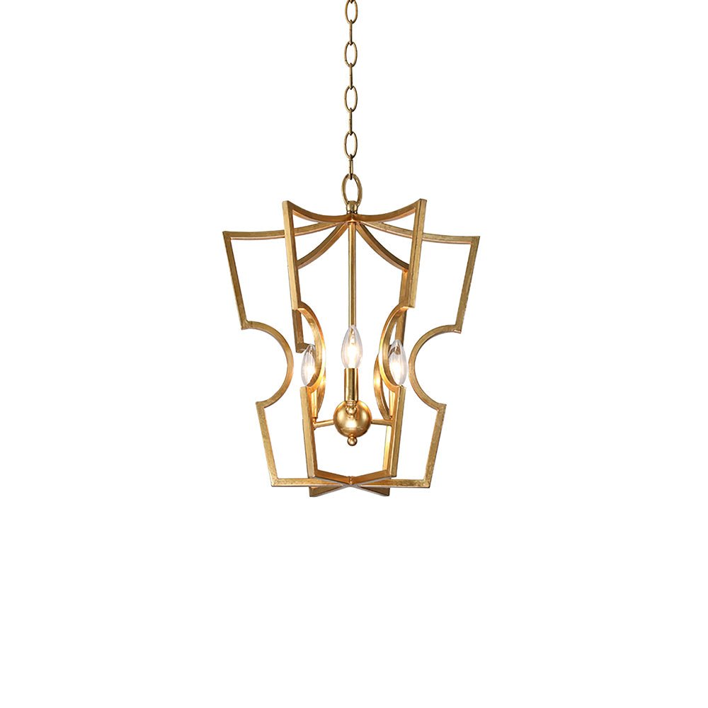 Niroxa Chandelier Gold Lantern Frame