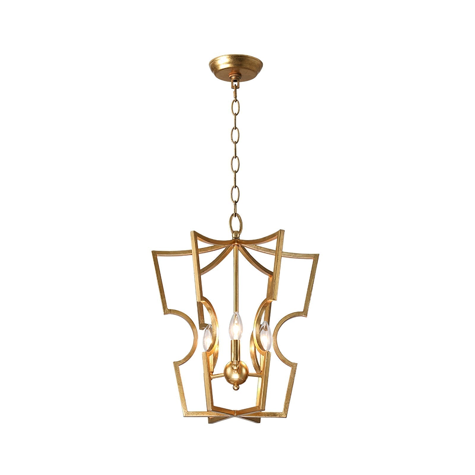 Niroxa Chandelier Gold Lantern Frame