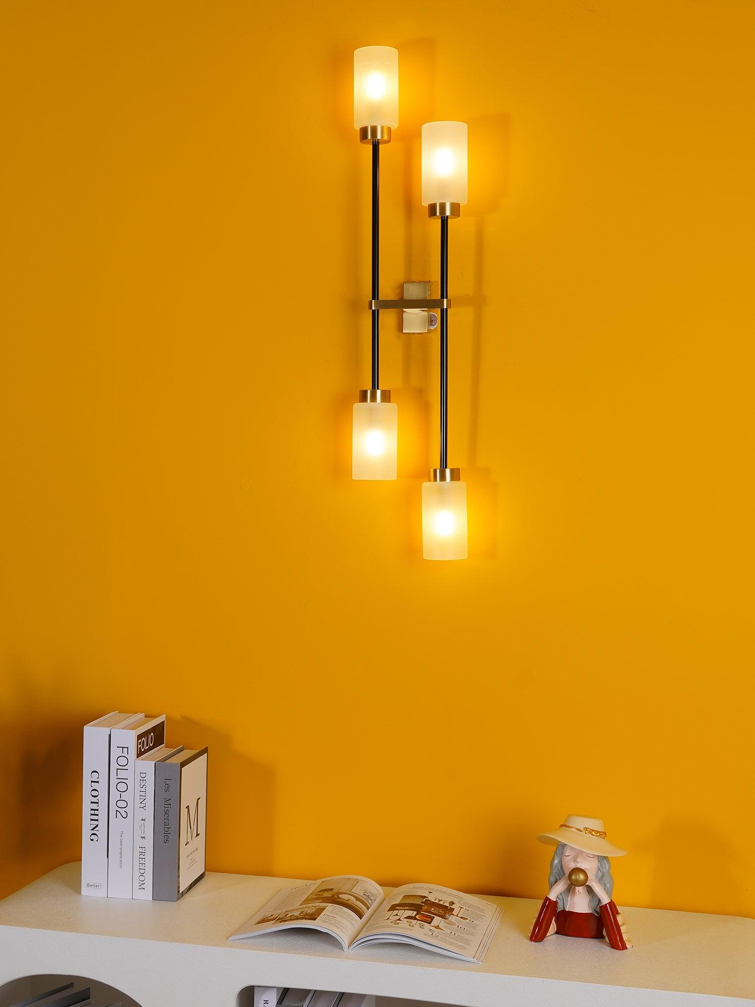 Lustra Wall Lamp Cylinder Glass Linear - Neutral Decor