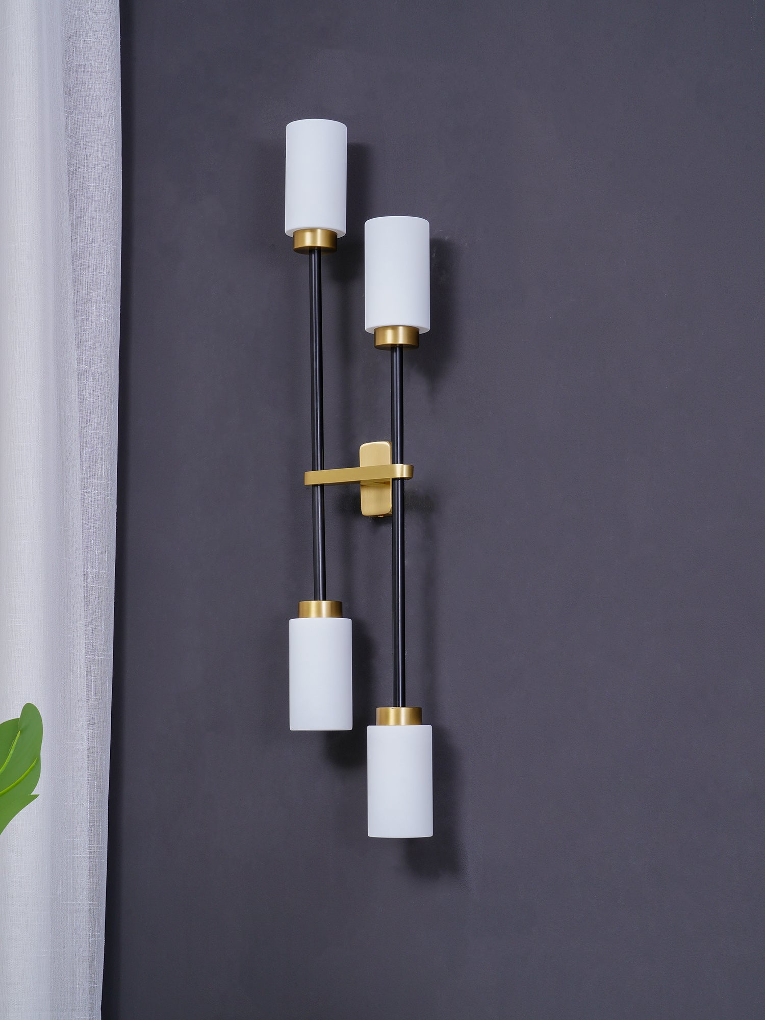 Lustra Wall Lamp Cylinder Glass Linear - Neutral Decor
