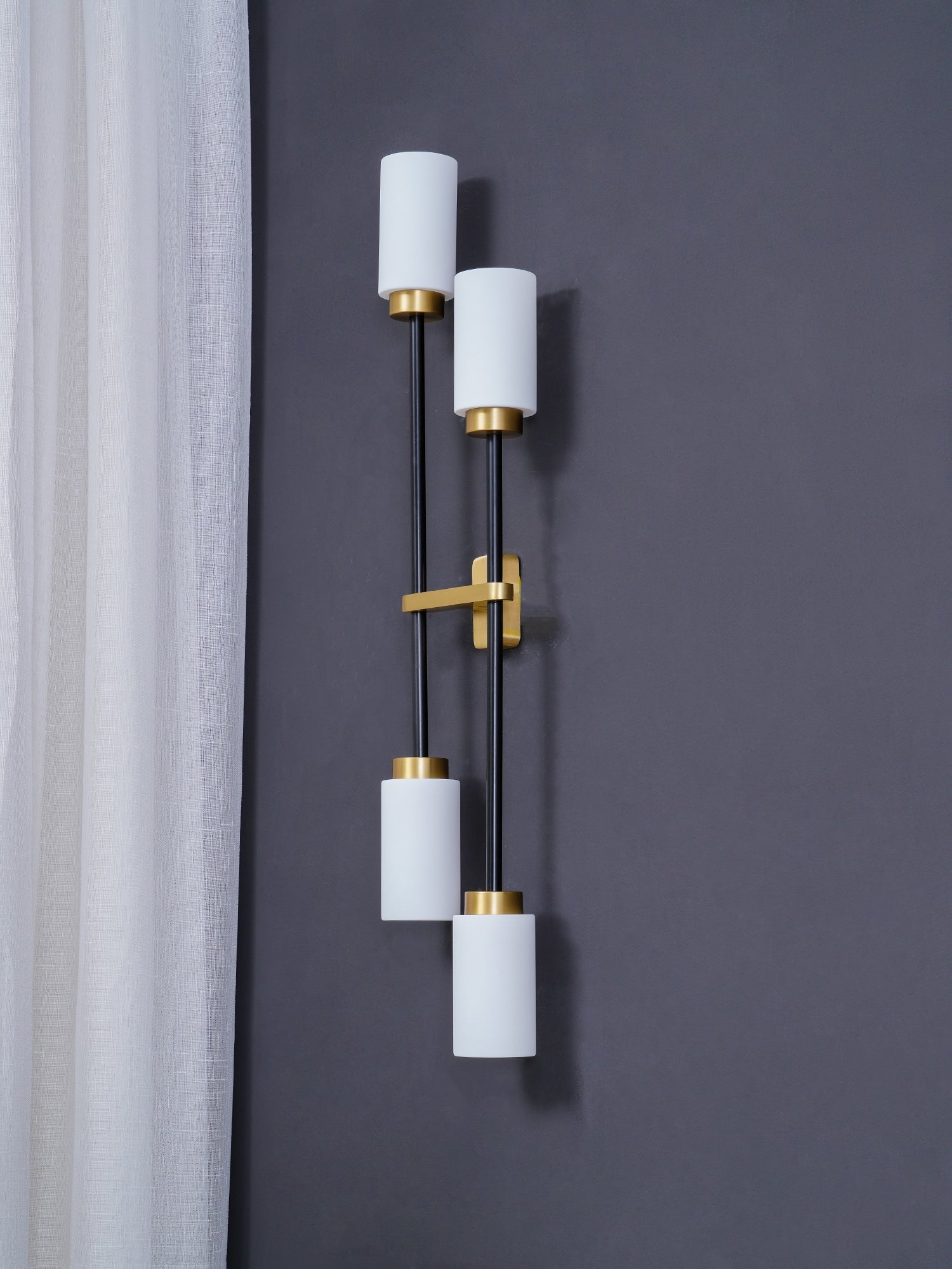 Lustra Wall Lamp Cylinder Glass Linear - Neutral Decor