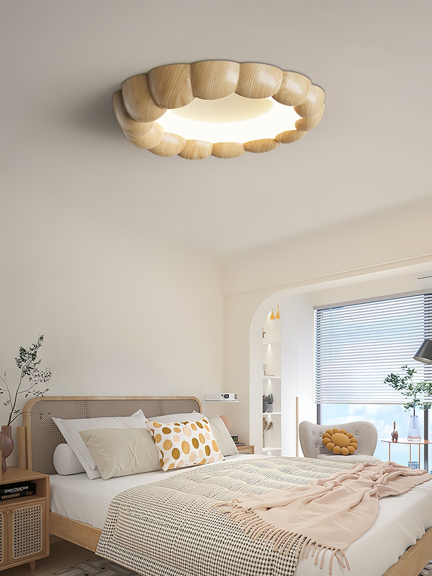 Eraeiel Traditional Elegance Ripple Ceiling Lamp