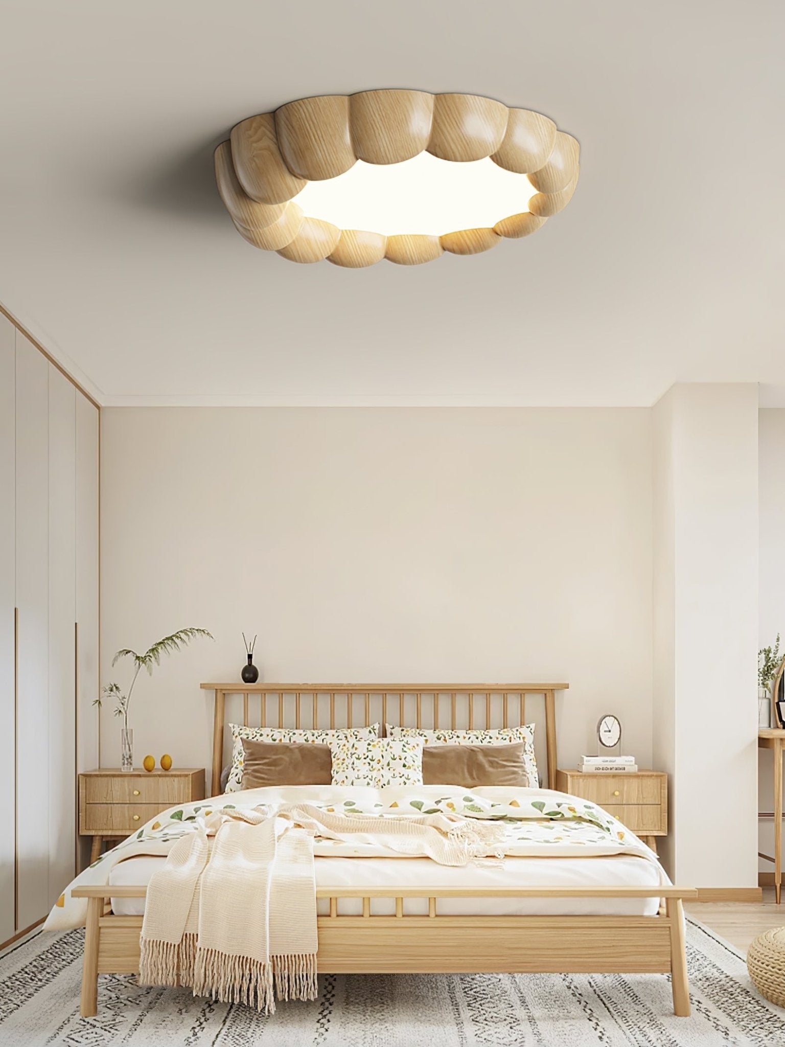 Eraeiel Traditional Elegance Ripple Ceiling Lamp