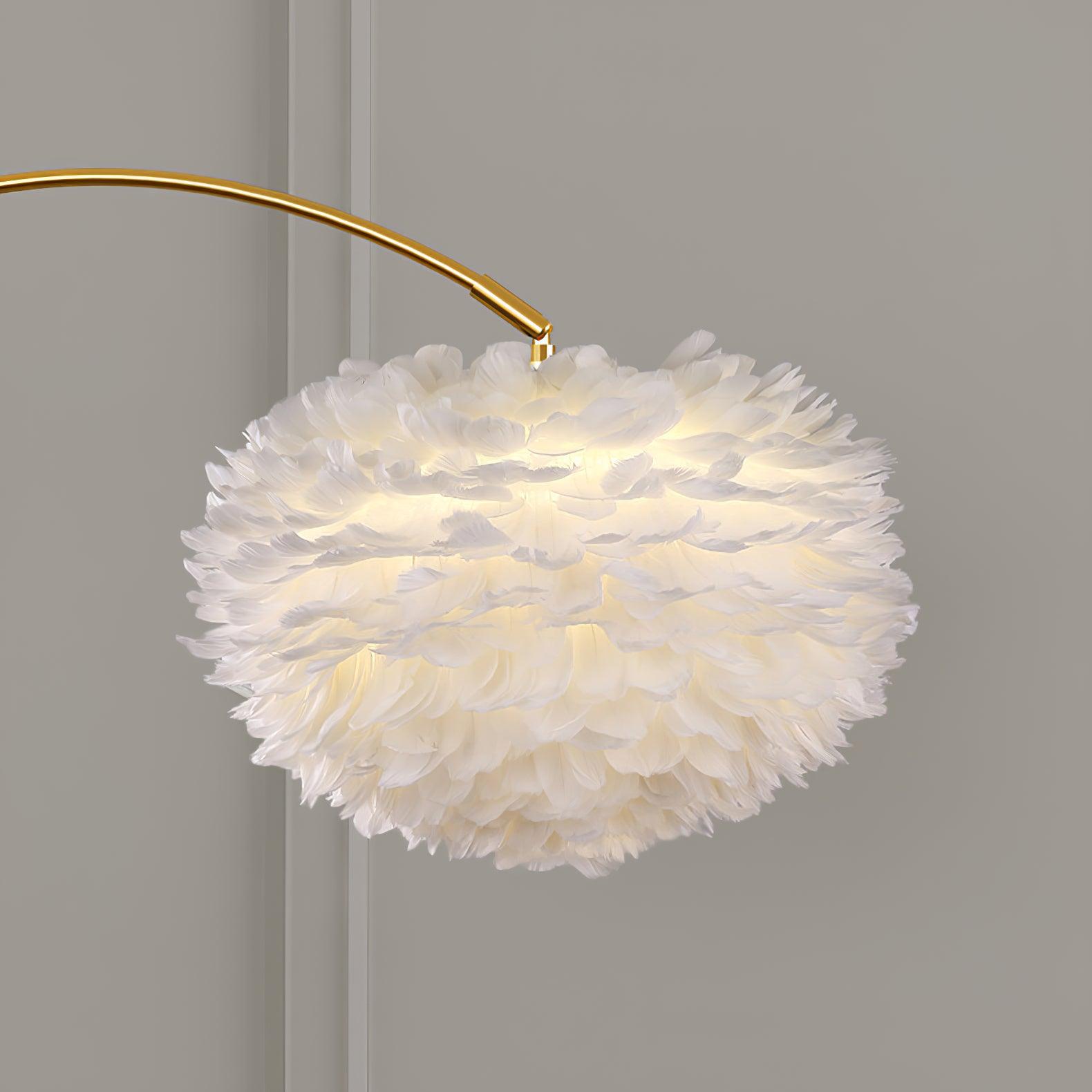 Navoic Marble Wood Floor Lamp