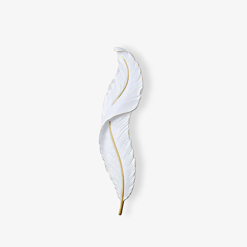 Arvess Individual Creativity Feather Resin Wall Lamp