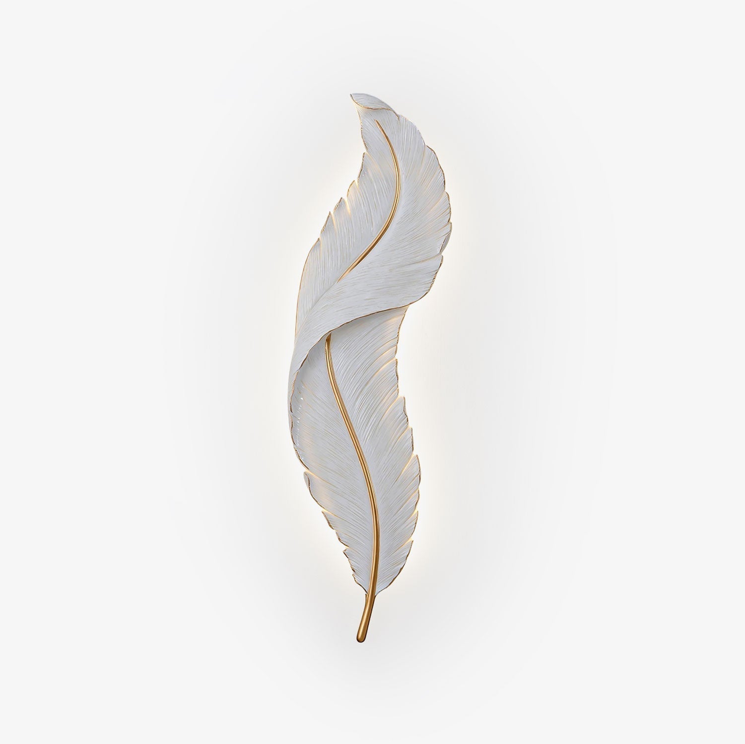 Arvess Individual Creativity Feather Resin Wall Lamp