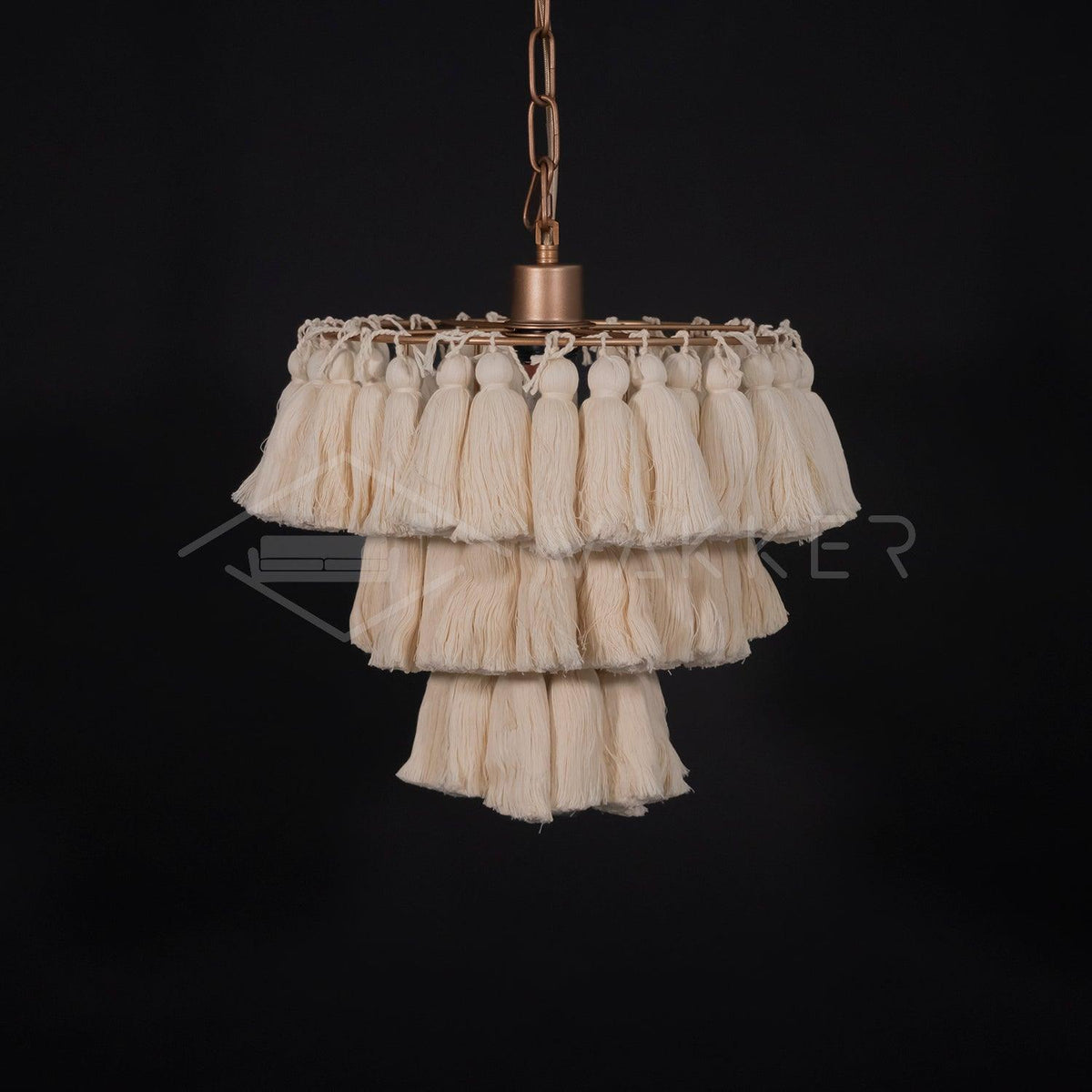 Arixo Chandelier Pink Bohemian Chic