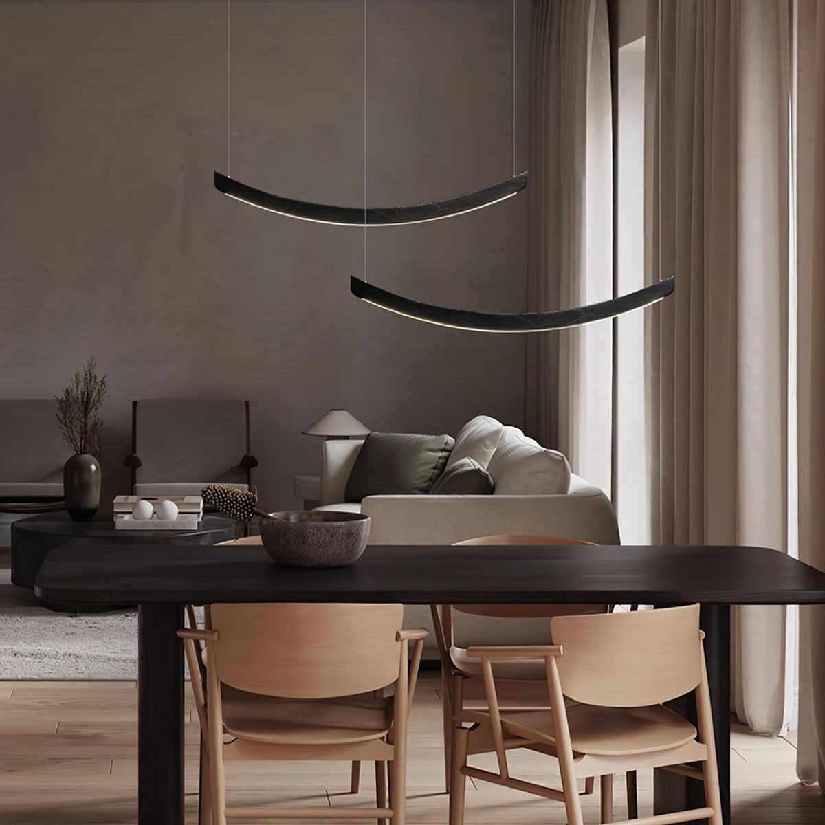 Sororelle Crescent Pendant Lamp