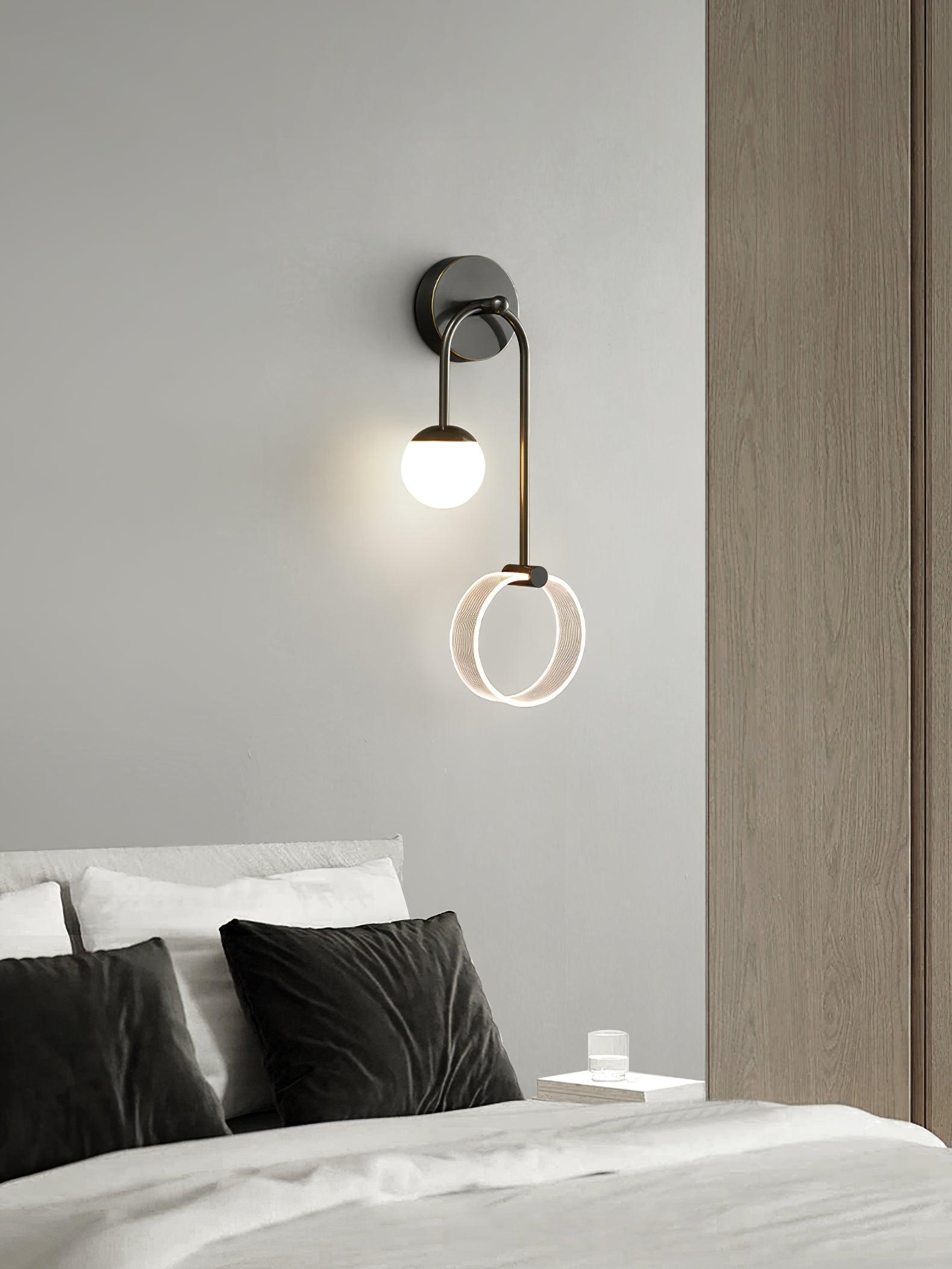 Warren Modern Minimalist LED Brass Wall Light