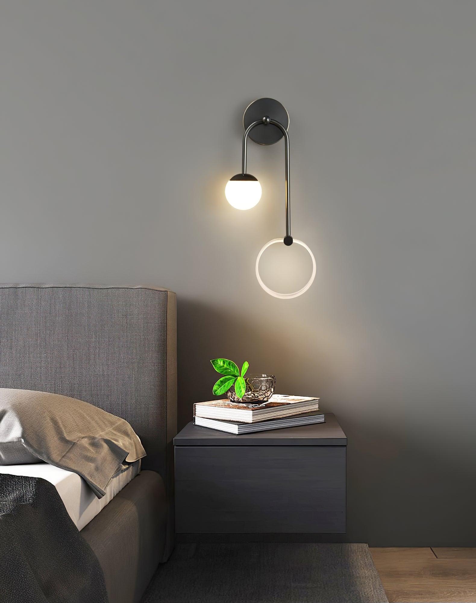 Warren Modern Minimalist LED Brass Wall Light