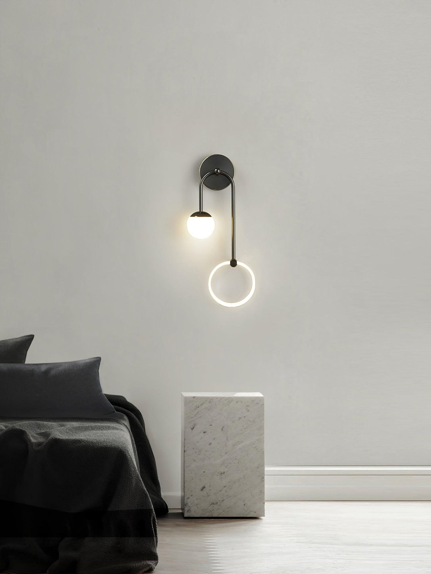Warren Modern Minimalist LED Brass Wall Light