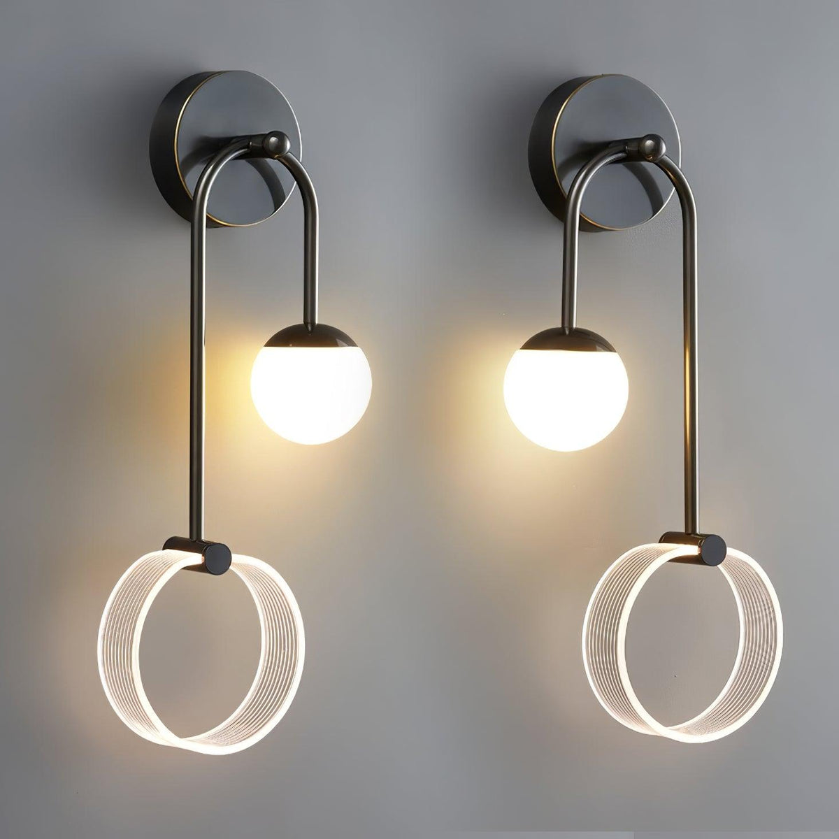 Warren Modern Minimalist LED Brass Wall Light