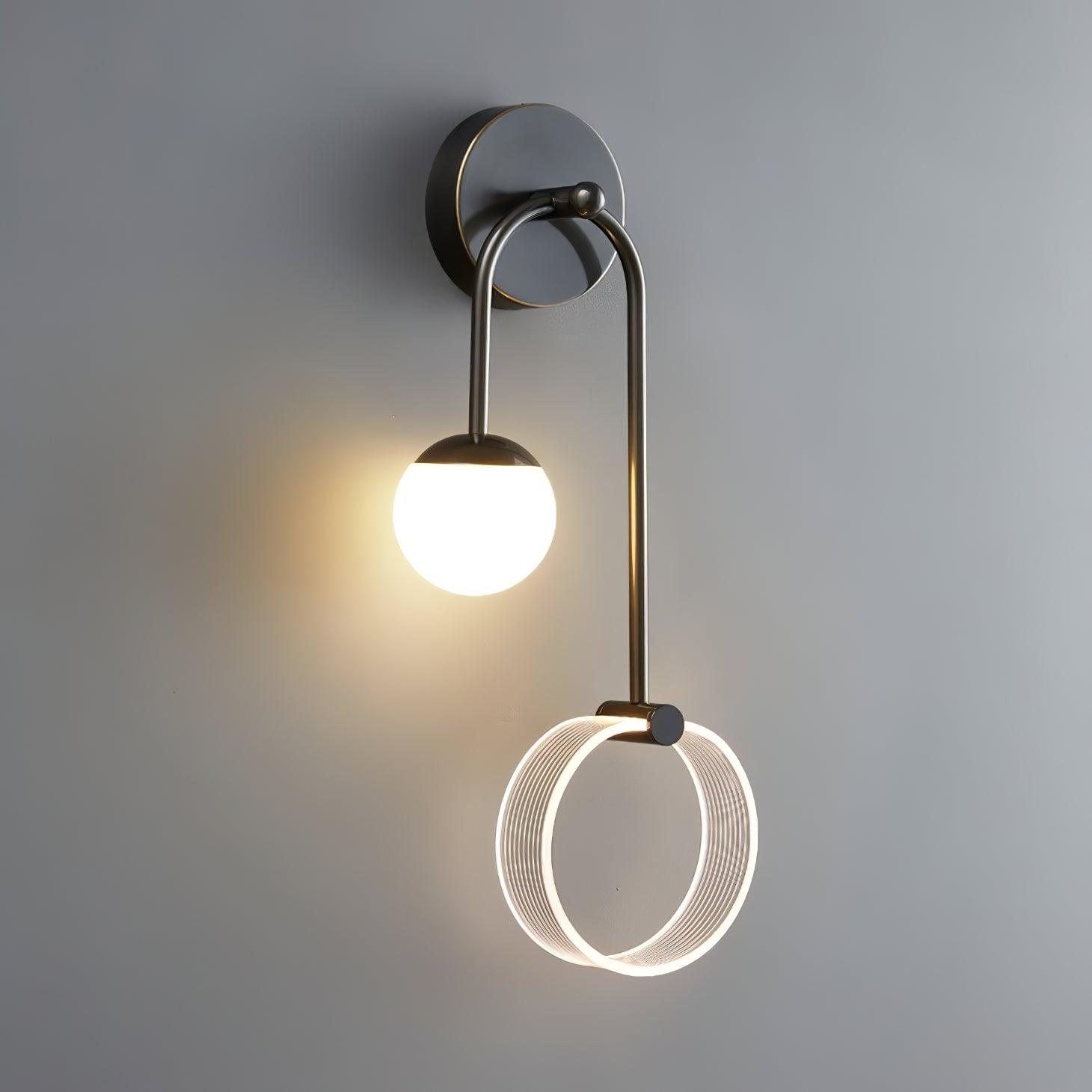 Warren Modern Minimalist LED Brass Wall Light