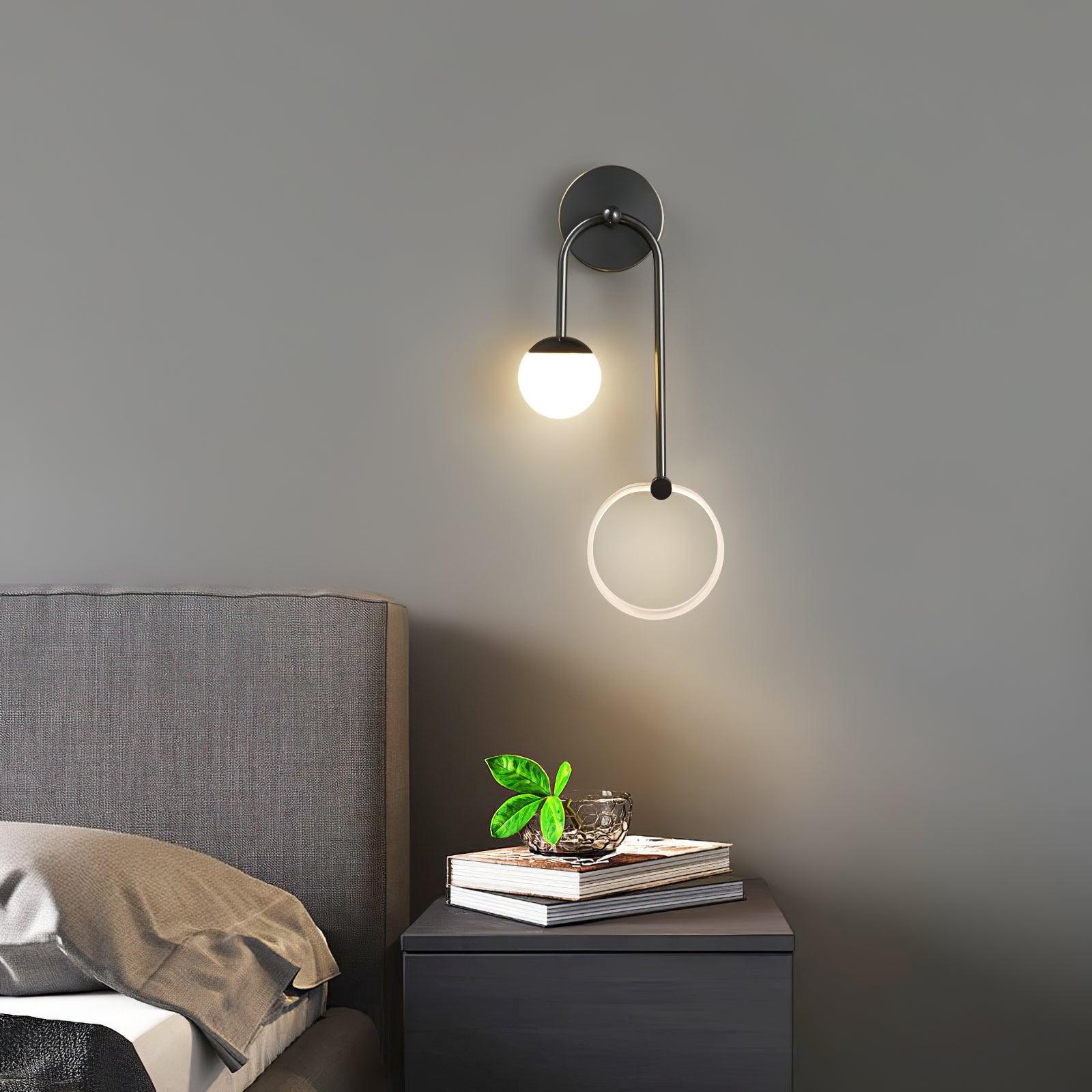 Warren Modern Minimalist LED Brass Wall Light