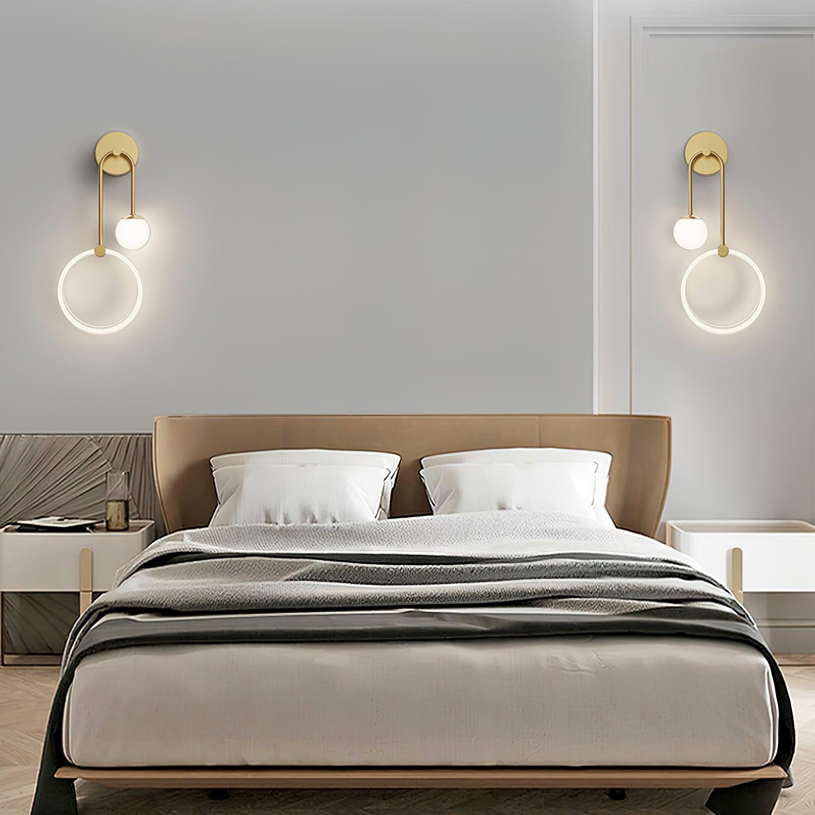 Warren Modern Minimalist LED Brass Wall Light