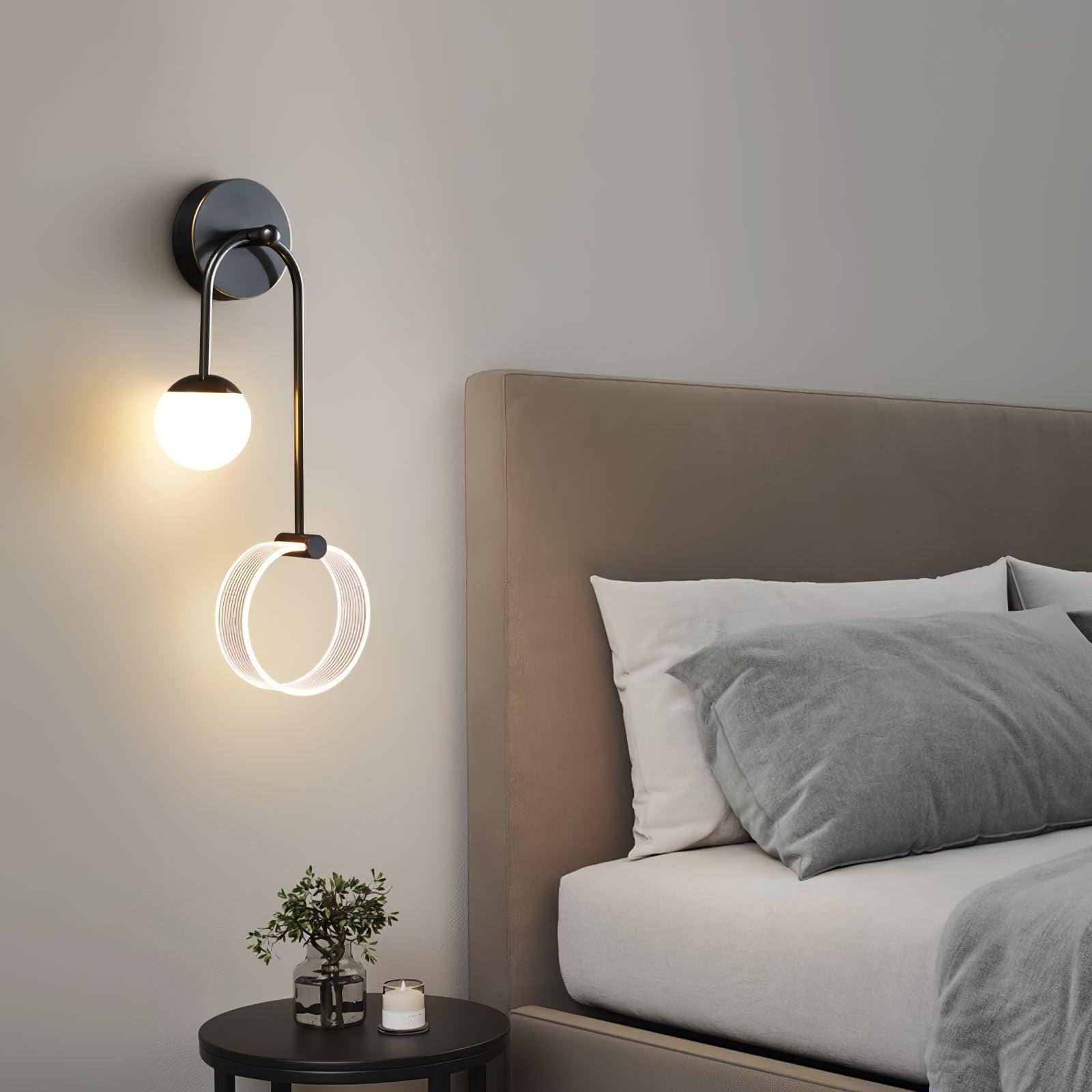 Warren Modern Minimalist LED Brass Wall Light