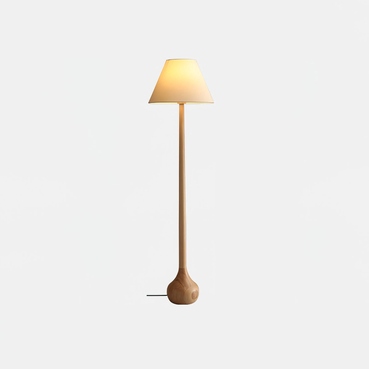 Elviseria Organic Wooden Floor Lamp