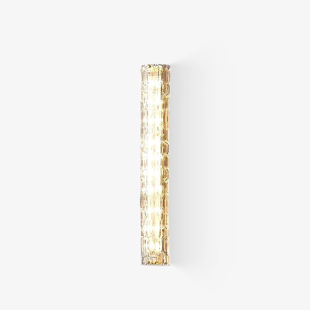 Lumix Brass Glass Glam Wall Lamp - Neutral Decor