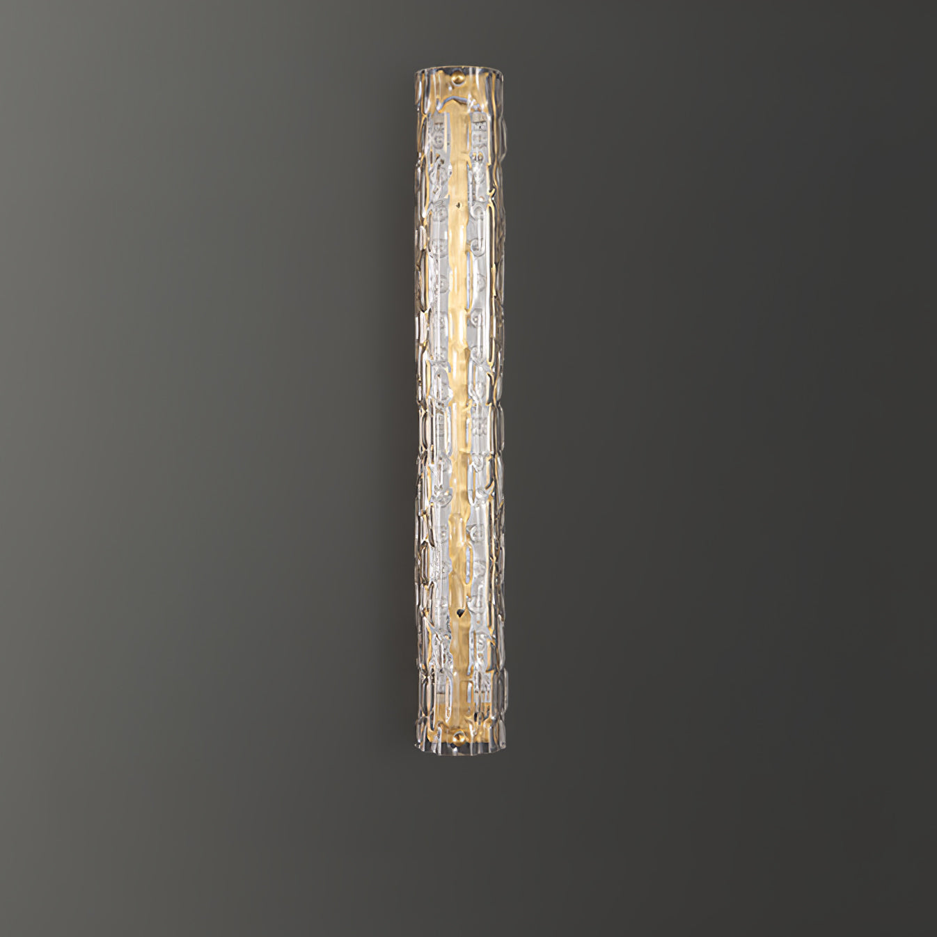 Lumix Brass Glass Glam Wall Lamp - Neutral Decor
