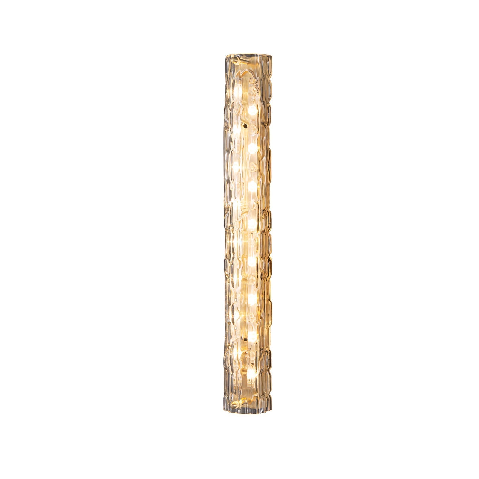 Lumix Brass Glass Glam Wall Lamp - Neutral Decor